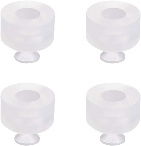 uxcell Suction Cups, 5mm Diameter x M5 Joint Silicone Vacuum Pneumatic Suction Cup, 4pcs