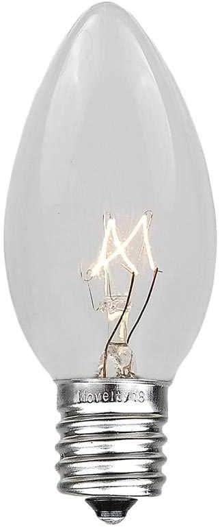 C9 Set 25 Dimmable, Novelty Lights Clear Christmas String Light - Foot, Indoor/Outdoor, Green Wire
