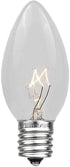 C9 Set 25 Bulbs 25' Novelty Lights Clear Hanging Incandescent Christmas String Lights - Retro Traditional