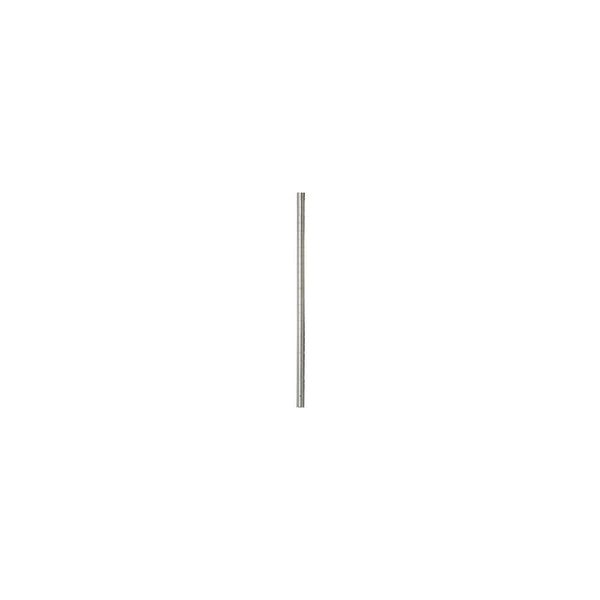Focus Foodservice FG033C Post, 33"H, Stationary, grooved at 1" increments, zinc Plated Leveling feet,