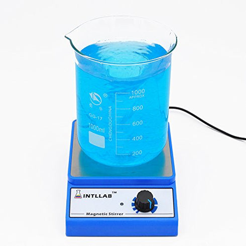 Magnetic Stirrer Stainless Steel Mixer with Stir Bar, Max Stirring Capacity: 3000ml (No Heating)
