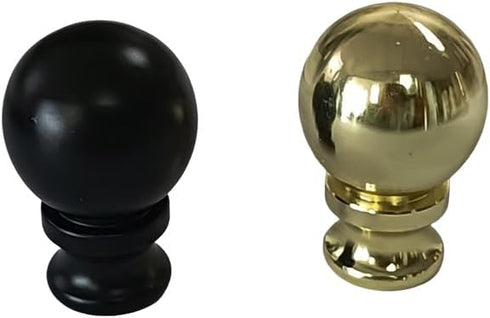 GUQIANLU 2 PCS Lamp Finials,Decorative Metal Lamp Shade Screw Cap with 1/4-28Thread for