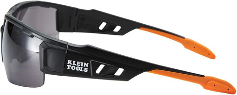 Klein Tools 60162 Safety Glasses, Professional Protective Eyewear, Semi Frame, Scratch Resistant, Anti-Fog, Gray