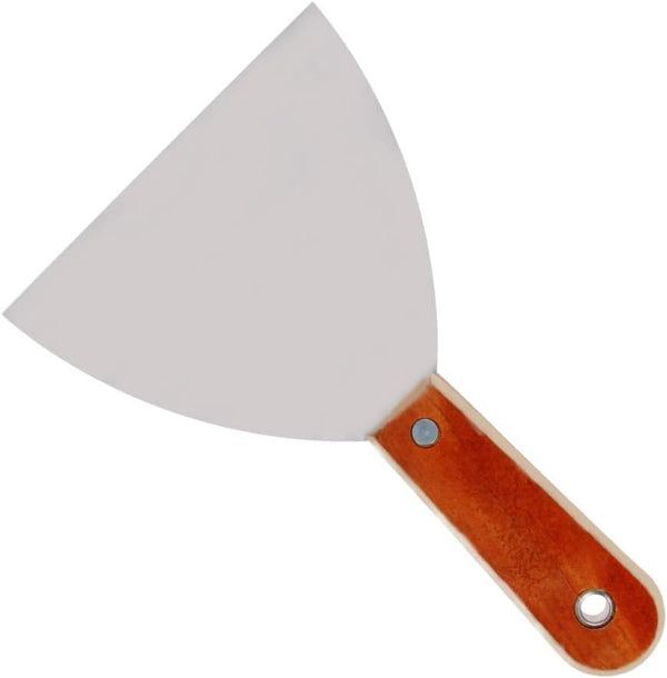 Utoolmart Putty Knife Scraper - 5 Inch Carbon Steel Stiff Putty Knives with Wooden Handle
