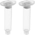 Utoolmart Air Distribution Tube, 5cc Plastic Syringe Barrel with Piston, Transparent, 4 Pcs Adhesive Syringes