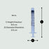 Veterinary Syringe with Needle, Luer Lock 3cc (3ml), 23G x 1 inch, Individually Sealed, 100 per box