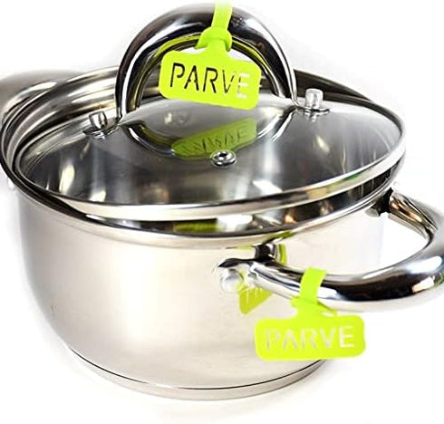 6 2 2 2 Kosher Labels Chalabi - Dairy Blue, Basari Meat Red and Parve Parave Green. Jewish Home Pantry Signs. Oven