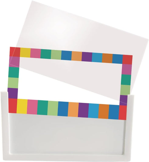 Really Good Stuff Durable Book and Binder Holder - 5 Pack, Bright Neon Colors for Classroom Organization and Storage