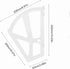 2-Layer White Shoe Cabinet Hinges - Replacement Flip Frames