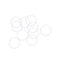 uxcell Silicone O-Rings, 20mm OD, 17mm ID, 1.5mm Width VMQ Seal Gasket for Compressor Valves, Pack of 10