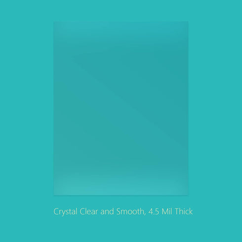 Binditek 200 Pack 4.5mil PVC Binding Presentation Covers, Clear Binding Front Covers for Letter Size Reports (8-1/2 x