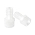 Quickun Plastic Hose Barb Fitting, 5/8" Barb to 3/4" Male Thread White Adapter Union Fitting (Pack of 5)