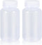 8.4 oz Wide Mouth Lab Reagent Bottle, Laboratory Grade Chemical Container, Sealed Leak-proof Clear PP Bottle, 2 Pcs