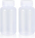 8.4 oz Wide Mouth Lab Reagent Bottle, Laboratory Grade Chemical Container, Sealed Leak-proof Clear PP Bottle, 2 Pcs