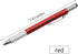 Screwdriver Pen Multitool, Touch Screen Stylus Ballpoint Tech Tool Pen with Ruler Level, Metal Hexagon Pen for Men