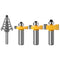 WSOOX 1/2 Inch Shank Rabbet Router Bit Set, 3 Pieces Rabbeting Router