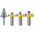 WSOOX 1/2 Inch Shank Rabbet Router Bit Set, 3 Pieces Rabbeting Router