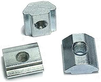 100pcs 20 Series T Sliding Nut Hammer Nut Block - Square Nuts M5 M4 M3 T Nuts for 2020 Aluminum Profiles