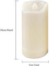 2 Pack LED Flameless Candles Battery Operated Outdoor LED LightFake Flickering Waterproof Candles for Home Decorations