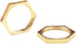 Joywayus 1/4" (Pack 10) Female Thread Brass Pipe Fitting Hex Lock Nut For Plumbing fixed