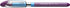 Schneider Slider Basic XB Ballpoint Pen, 1.4 mm Extra Broad, Transparent Barrel, Violet Ink, Box of 10 Pens
