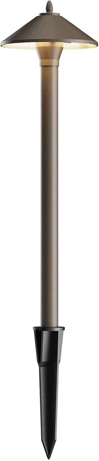Malibu 8308-9103-01 10 Watt Pro Style Decorative Pathway Lights, Low Voltage Aged Brass