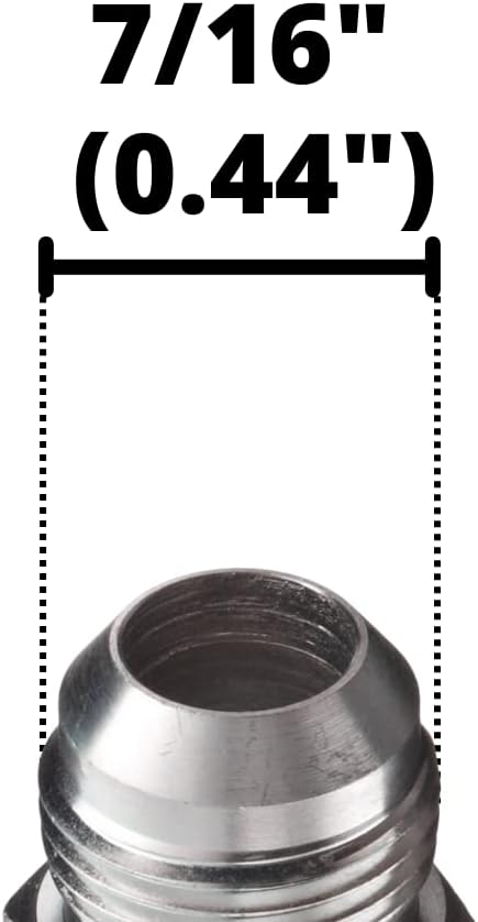 3/8" JIC Male x 1/4" JIC Male Flared Straight Tube Hydraulic Adapter Fitting (5-Pack)
