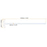 MECCANIXITY PTFE Electric Stirring Rod 250x65mm Length Overhead Stirrer Mixer Shaft with Foldable Paddle for Lab