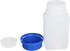 Othmro 5pcs Plastic Lab Chemical Reagent Bottles, 250ml/8.5oz Wide Mouth Liquid/Solid Storage, Blue