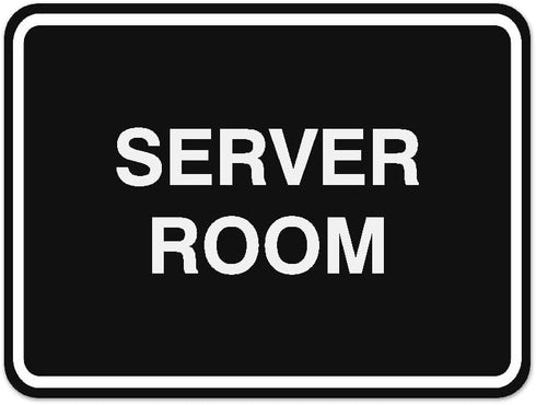 Signs ByLITA Classic Framed Server Room Sign | Durable Material | Office