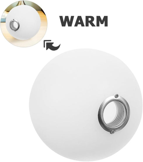 G9 Bulb 15cm Cabilock Shade Milky White round Lampshade Diameter Frosted Acrylic Replacement Globe for Pendant Light