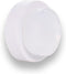 EVI Door Stop - White Stainless Steel Door Stop with Adhesive and Screw Fastening, Protective Rubber