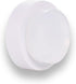 EVI Door Stop - White Stainless Steel Door Stop with Adhesive and Screw Fastening, Protective Rubber