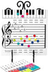 DIAND Magnetic Dry Erase Board, Note Reading Board for Music Lessons, Best Gift for Music Teacher