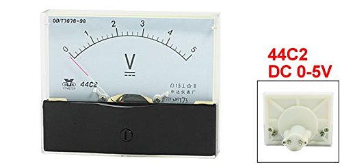 uxcell Analog Panel Voltmeter DC 0-5V Measuring Range 44C2