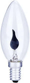 generic Flame Effect Flickering Candle Light Bulb, Halloween Crystal Clear Incandescent Chandelier Flickering