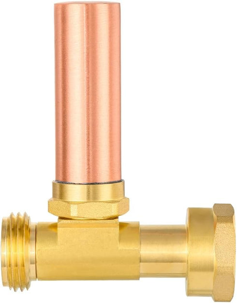 EFIELD C-240 Straight Copper Water Hammer Arrestor, 3/4 Inch Swivel FHT x 3/4 Inch MHT for Washing Machine
