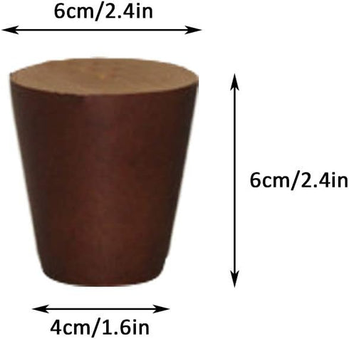 KDDEON Accessories,Set 4 (6cm/2.4in) Sofa/Chair Solid Wood Oak Furniture Legs,Walnut Color Coffee Table Legs,DIY