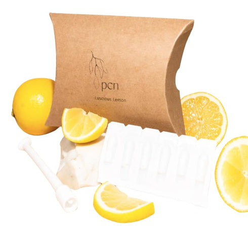 Lemon Flavored & Scented Moisture Melts for Feminine Wellness Gentle Botanical Formula