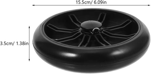 6.10 Inch Replacement Grocery Cart Wheels Heavy Duty Pu Utility Cart Wheels with Sturdy Construction and Climbing