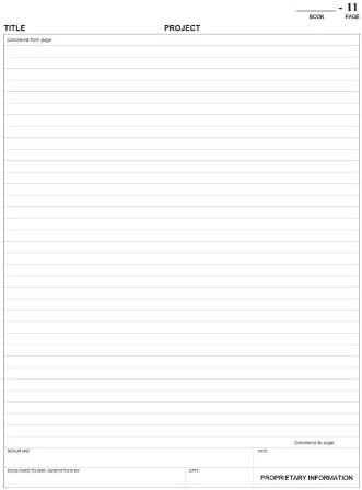 BookFactory Red Lab Notebook - 240 Pages, 8 7/8" x 11 1/4", Red Imitation Leather Cover