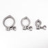 TNMHHM 304 Processing(77.5mm) Heavy Duty Stainless Steel Tri Clamp - Sanitary Single Pin for Home Brewing, Dairy
