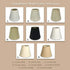 CS-989-5BL 3 5 4.5, Royal Designs, Inc. Hardback Empire Chandelier Shade with Trim, x x Burlap