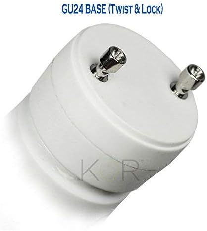 (Pack 4) 23 GU24 (100W T2 Bulb (2700K)) KOR of Watt Mini Spiral - Base - Equivalent) - Mini-Twist - CFL Light (Soft