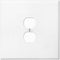 Oversized Jumbo Metal Outlet Cover: 2 Gang Electrical Outlet Cover Plate for Duplex Outlets