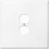 Oversized Jumbo Metal Outlet Cover: 2 Gang Electrical Outlet Cover Plate for Duplex Outlets