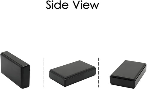 LeMotech 5 Pieces ABS Electrical Project Box, Small Junction Box for Electronics, Black, 3.62 x 2.28 x 0.90 inch