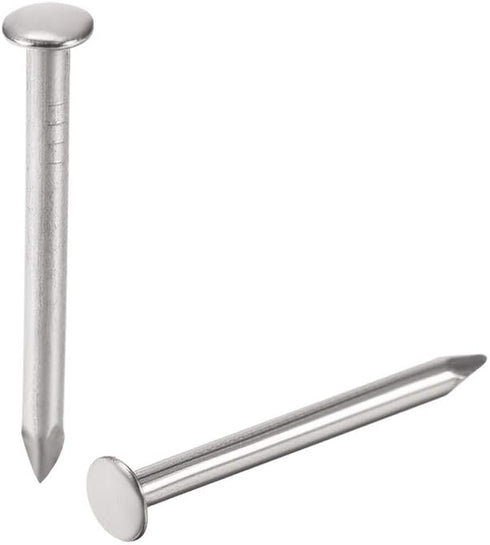 uxcell 500pcs Tiny Hardware Nails - Carbon Steel 1.4X16mm for DIY Decorative Wooden Boxes, Silver Tone