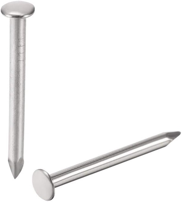 uxcell 500pcs Tiny Hardware Nails - Carbon Steel 1.4X16mm for DIY Decorative Wooden Boxes, Silver Tone
