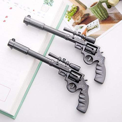 sencoo 4 Pack Black Gel Ink Pen, Creative Students Stationery Blue Ballpoint Pens for School Gift